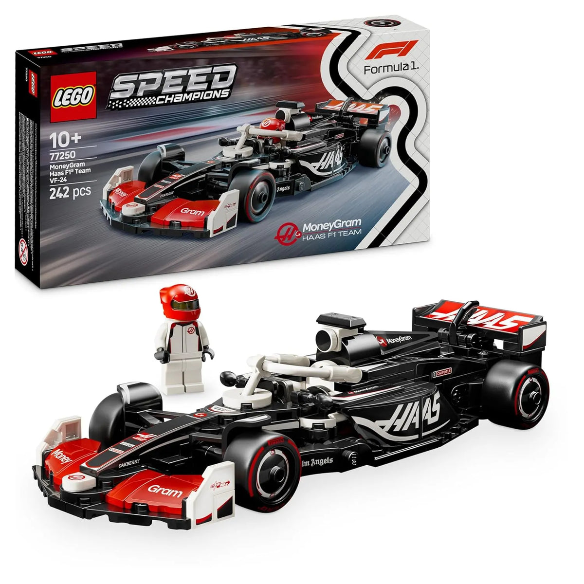 Lego Speed Champions 77250 MoneyGram Haas F1 Team VF-24 Race Car - Stationery | Buy online on ZillyBuy