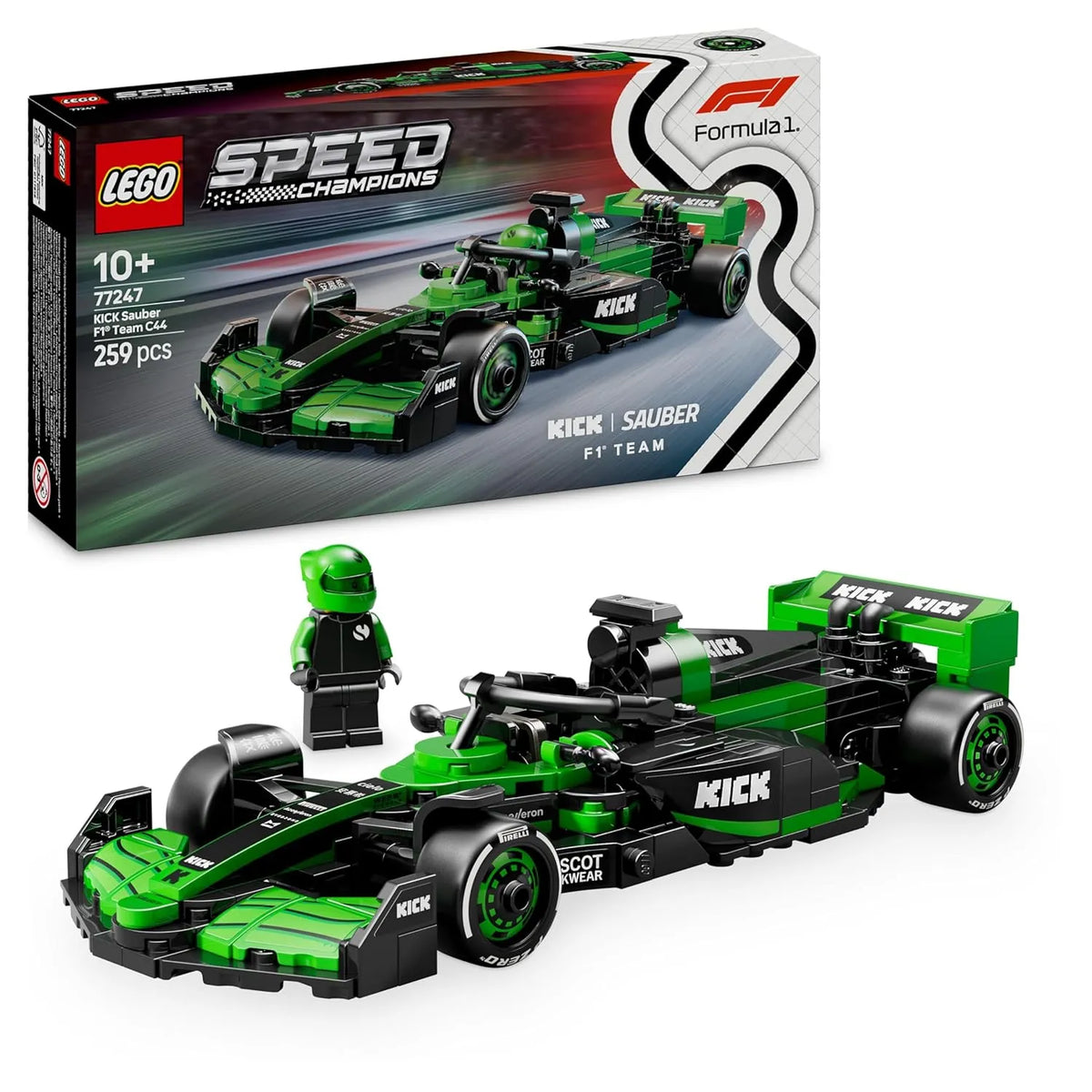Lego Speed Champions 77247 KICK Sauber F1 Team C44 Race Car - Stationery | Buy online on ZillyBuy