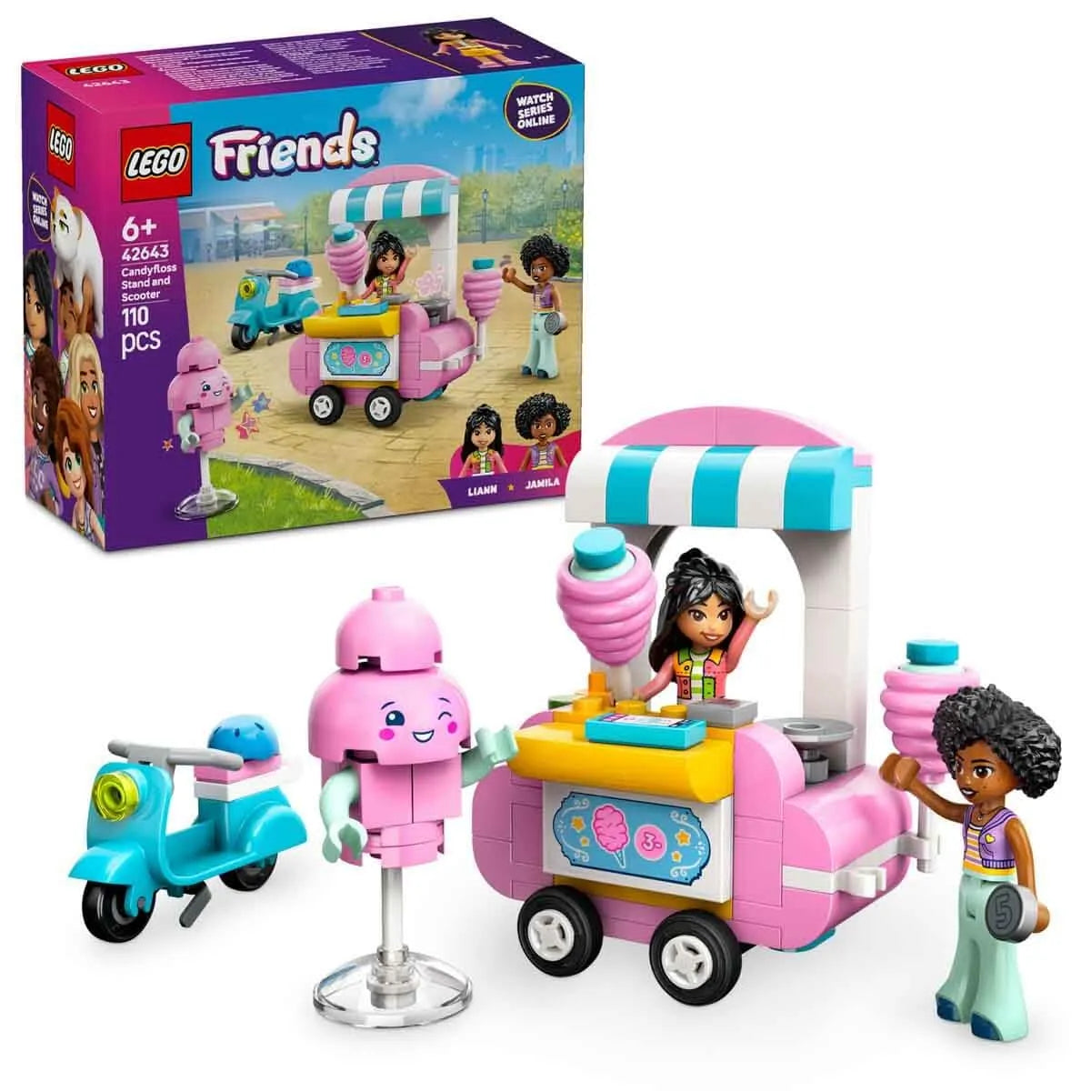 Lego Friends 42643 Cotton Candy Stand and Scooter - Stationery | Buy online on ZillyBuy