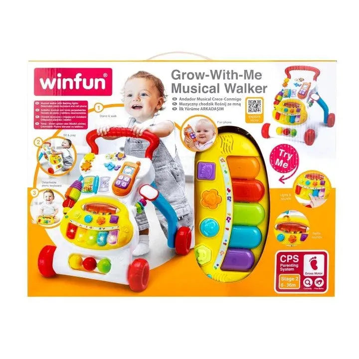 Winfun Grow-With-Me Musical Walker - Stationery | Buy online on ZillyBuy