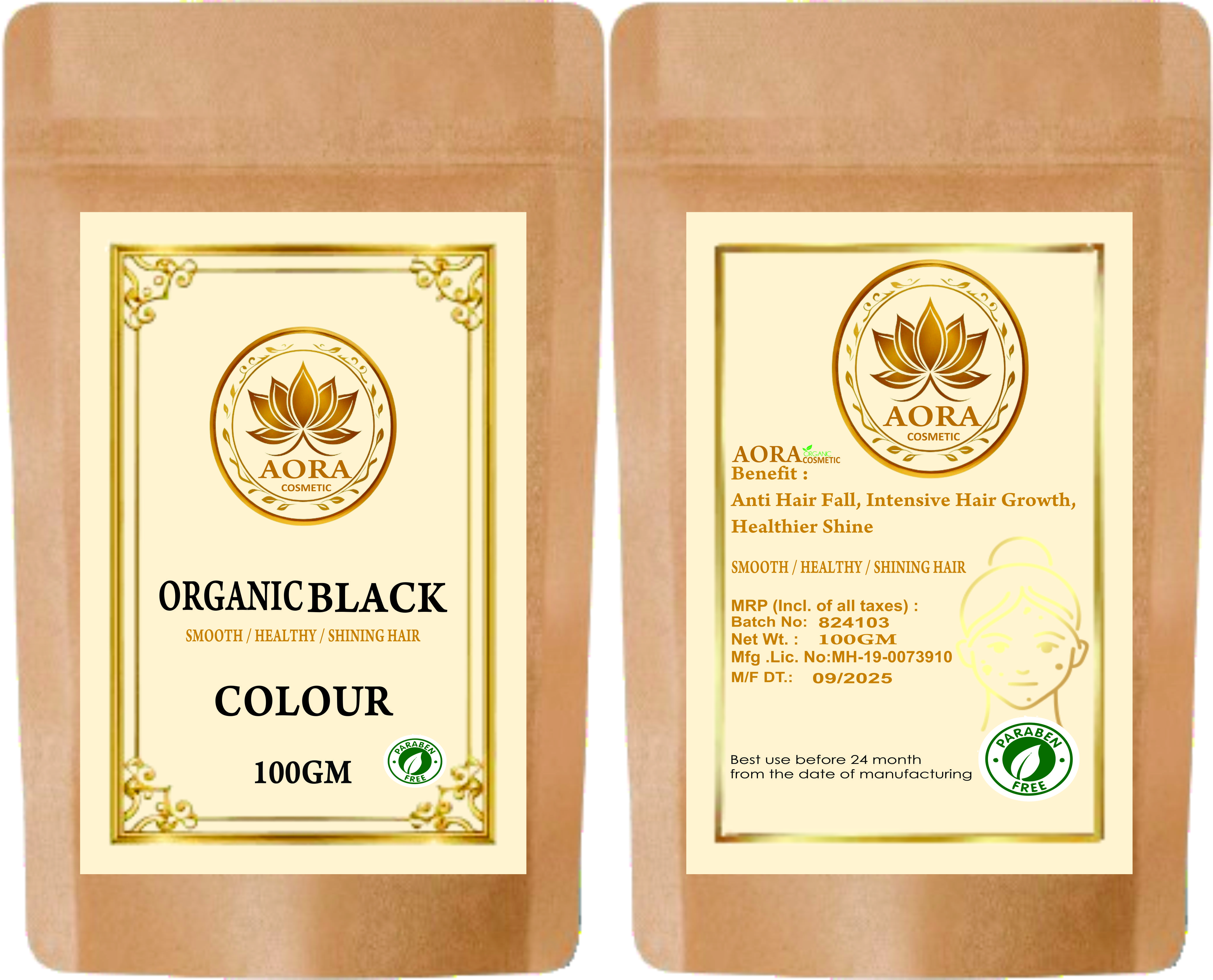 organic black hair colour