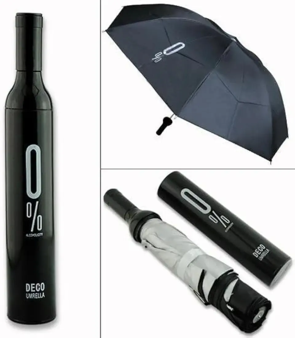 Mini Bottle Umbrella black