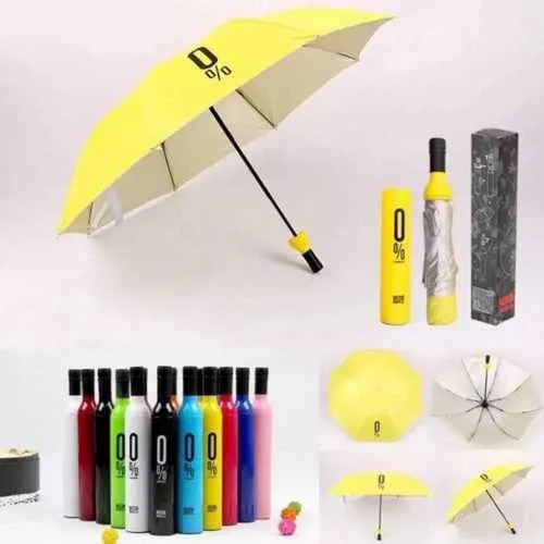 Mini Bottle Umbrella yellow