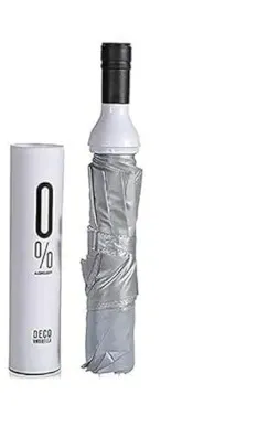 Mini Bottle Umbrella silver