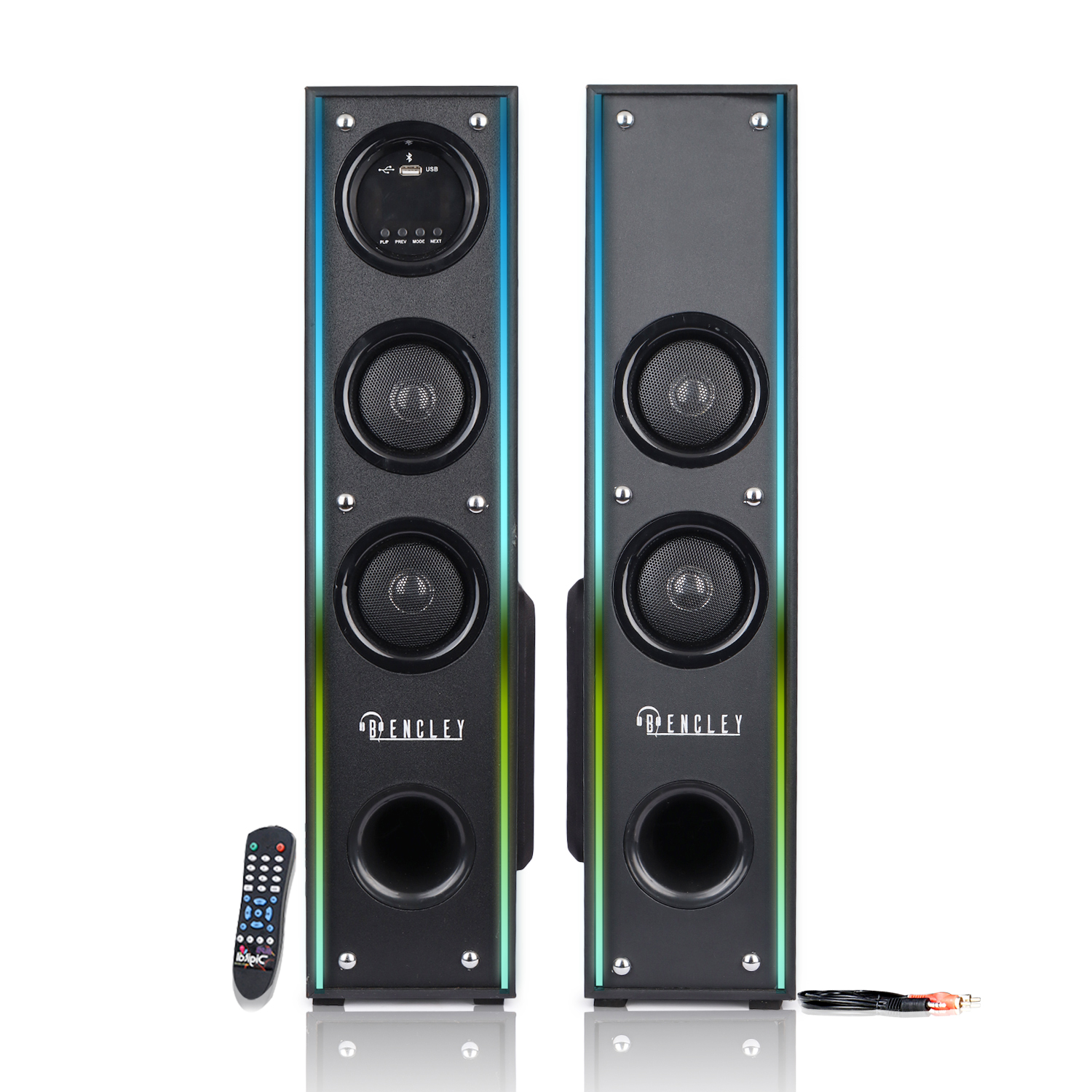 Bencley FRIDOBLE Double Tower 120 W Bluetooth Tower Speaker (Black, 4.1 Channel)