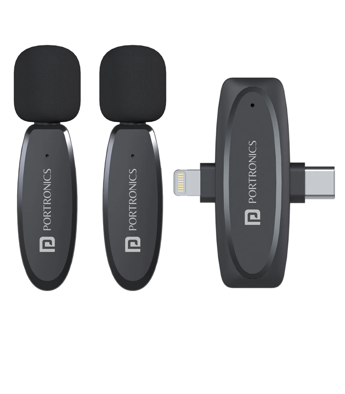 VlogMate Type C & 8 Pin Receiver | Noise Cancellation| Plug & Play Technology | 30M Reception - Microphone | Buy online on ZillyBuy