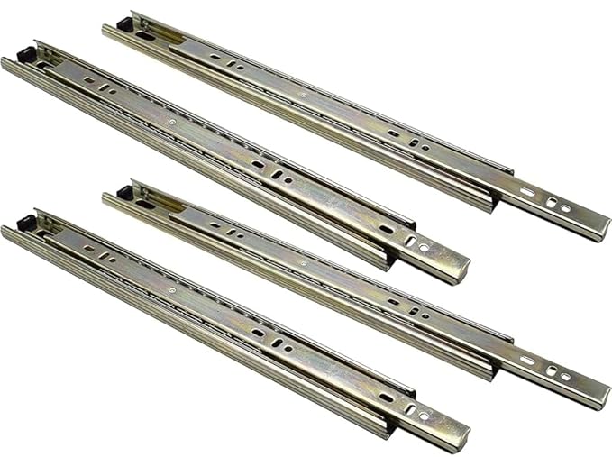 ADISON Telescopic Channel Drawer Slides Pack of 2 (18 Inch) Stainless Steel Heavy Duty Capacity Upto 75 Kg Pack of 2 | Silver - Hardware, Tools and Home Safety | Buy online on ZillyBuy