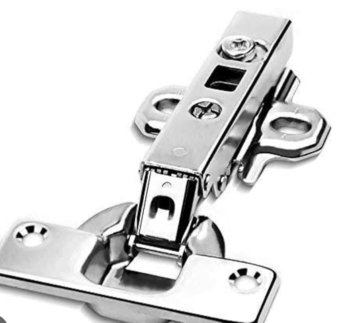ADISON Stainless Steel Slow Motion Automatic Wardrobe Hinges, Pack of 4 (2 Pairs), 6 INCH HIGH EFFECIENT Smooth Working Slow Motion Automatic Hinges Set of 4 Hinges (ADISON Premium, 0 Degree) - Hardware, Tools and Home Safety | Buy online on ZillyBuy