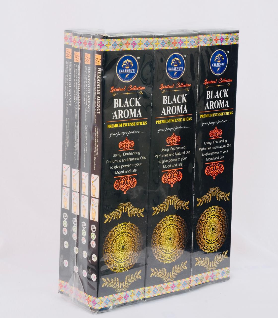 Black Aroma Incense Sticks 12 Pcs - Pooja Needs | Buy online on ZillyBuy