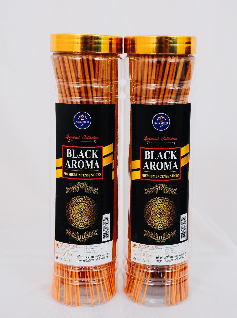 Black Aroma Incense Sticks 2 Jar - Pooja Needs | Buy online on ZillyBuy