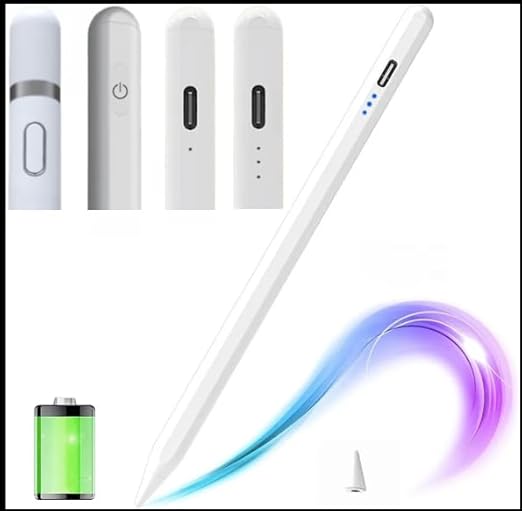Stylus Pen Compatible with iPad|Ipad Pencil|Palm Rejection|High & Tilt Sensitivity|Power Display|Magnetic Adsorption for Ipad 2018&Late|Fast Charging|Palm Rejection|Magnetic Design|Long Battery Life| - Mobile Phone | Buy online on ZillyBuy