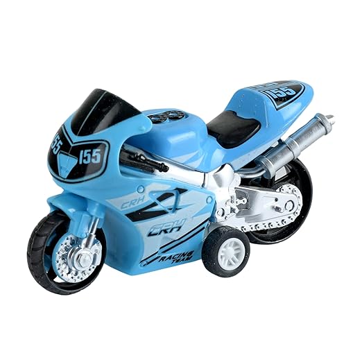 Braintastic Model Diecast Metal Bike Toy Vehicle Pull Back Friction Toys For Kids Age 3+ Years, Blue - Toys and Games | Buy online on ZillyBuy