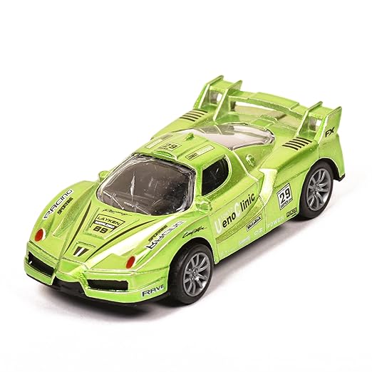 Braintastic Model Diecast Toy Vehicle Pull Back Friction Car With Openable Doors Light & Music for Kids Age 3+ Years (Motors7 Green) - Toys and Games | Buy online on ZillyBuy