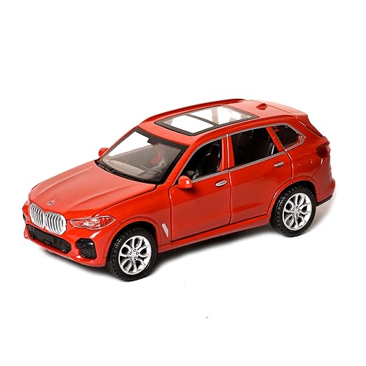 Braintastic 1:32 Scale Metal BMW X5 Diecast Model Pull Back Friction Toy Car,with Openable Doors, Light & Music (Red) - Toys and Games | Buy online on ZillyBuy