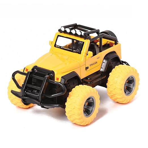 Braintastic Thar Alloy Model Diecast Car 1:32 Off Road Toy Vehicle Pull Back Friction Car with Openable Doors Light & Music Toys for Kids Age 3+ Years (Yellow) - Toys and Games | Buy online on ZillyBuy