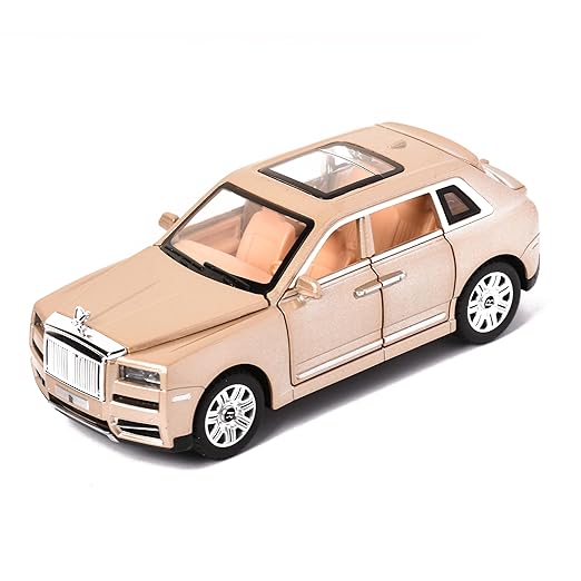 Braintastic 1:32 Diecast Rolls Royce Alloy Metal Pull Back Die-Cast Car Scale Model with Sound Light Auto Toy car for Kids Best Gifts Toys for Kids Boys (Rolls Royce Gold) - Toys and Games | Buy online on ZillyBuy