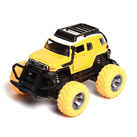Braintastic Toyota Off Road Jeep Simulation Alloy Metal Pullback Friction Diecast Car, 1:32 Scale with Openable Doors, Sound & Light (Yellow) - Toys and Games | Buy online on ZillyBuy