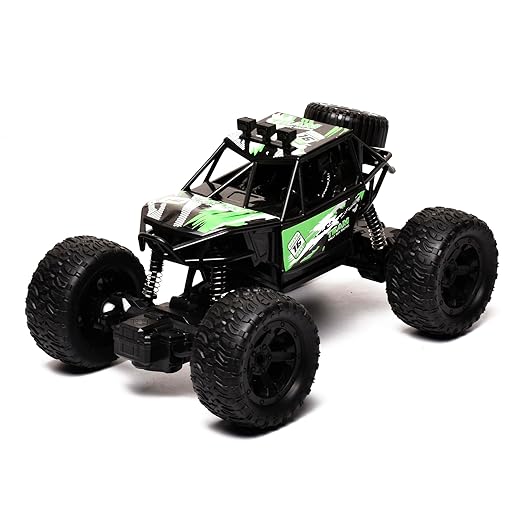 Braintastic Rock Climbing RC Cart Off-Road Rock Crawler Truck Vehicle 2.4ghz 2wd 1: 20 Radio Remote Control Car Toys for Kids 5+ Years (Green) - Toys and Games | Buy online on ZillyBuy