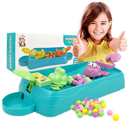 Braintastic Fun Hungry Frog Eating Beans Table Top Desktop Finger Toy Classic Board Game for Kids (2 Players) - Toys and Games | Buy online on ZillyBuy