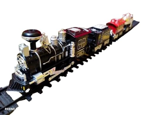 Braintastic Train Toy Set with Real Smokes, Lights from Locomotive and Emulation Trian Sounds for 3 Years & Above Kids (Classic Train) - Toys and Games | Buy online on ZillyBuy