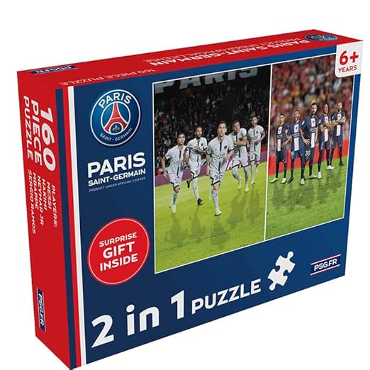 Popcorn Games Premiership Soccer PSG Paris Saint Germain 160 Zigsaw Puzzles 6+ | Messi, Neymar,Sergio & Others - Official Football Licensed Product - Toys and Games | Buy online on ZillyBuy
