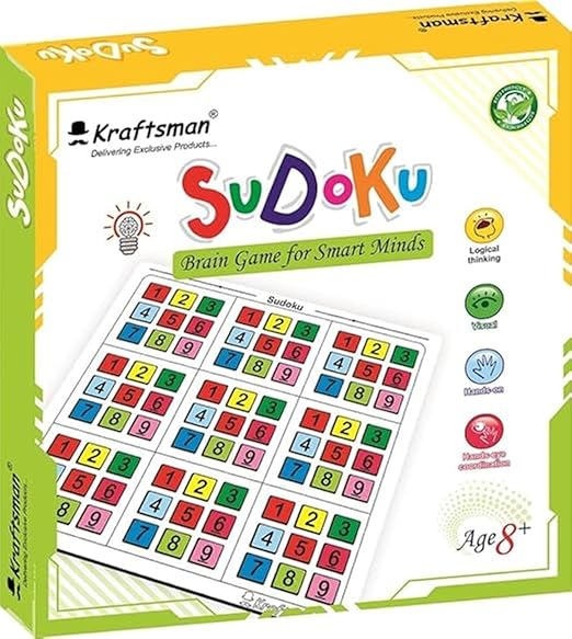 Braintastic Sudoku Board Game for Kids Adults Family Interesting Mind Game for Home Travel Super Fun to Play 2-4 Players Age 8+ Years (Sudoku) - Toys and Games | Buy online on ZillyBuy