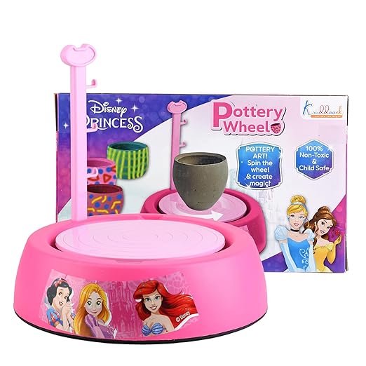 Princess Kids Pottery Wheel Battery Operated with Molding Clay & Painting Kit Learning and Education Multicolor Board Game Toys for Kids - Toys and Games | Buy online on ZillyBuy