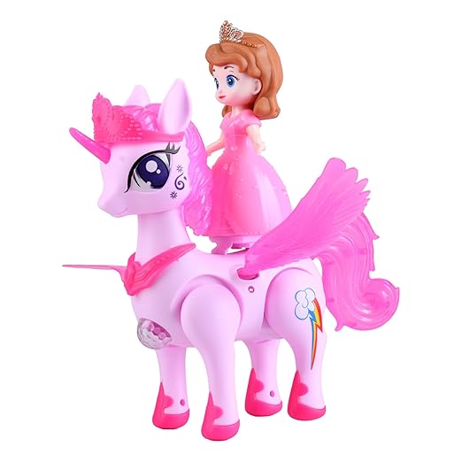 Braintastic Girl House Dancing Walking Doll Princess Musical 360 Degree Rotating with Flashing Lights & Music Sound Toys for Kids (Girls House Pink) - Toys and Games | Buy online on ZillyBuy