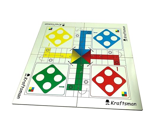 Braintastic Ludo Board Game for Kids Adults Family Interesting Mind Game for Home Travel Super Fun to Play 2-4 Players Age 8+ Years (Portable Ludo) - Toys and Games | Buy online on ZillyBuy