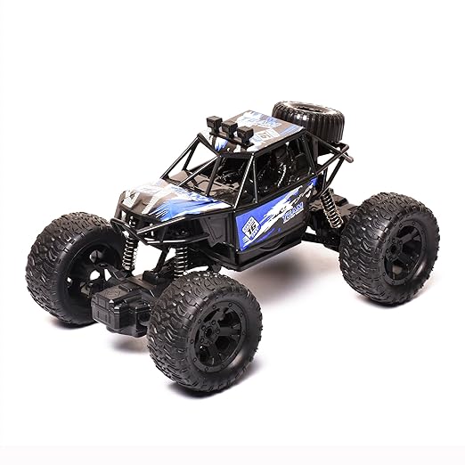 Braintastic Rock Climbing RC Cart Off-Road Rock Crawler Truck Vehicle 2.4ghz 2wd 1: 20 Radio Remote Control Car Toys for Kids 5+ Years (Blue) - Toys and Games | Buy online on ZillyBuy