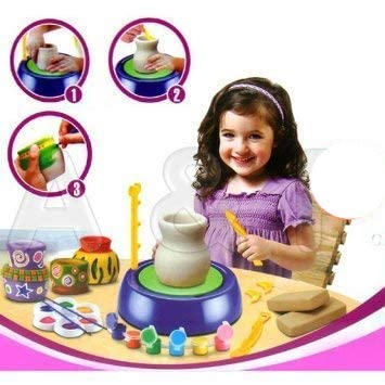 Pottery Wheel Battery Operated with Clay Learning and Education Toys Game Multicolor for Kids Boys and Girls - Toys and Games | Buy online on ZillyBuy