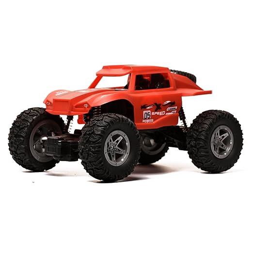 Braintastic Off Roader Rechargeable Remote Control Car, 4 Wheel Metal Alloy Phantom Rock Crawler, Headlights Modes, Made in India (Red Color) - Toys and Games | Buy online on ZillyBuy