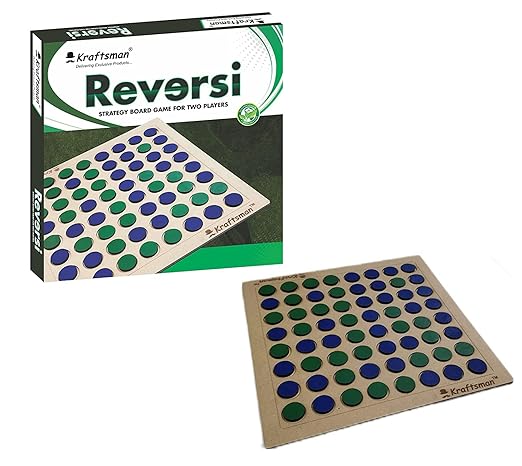 Braintastic Wooden Reversi Board Game | Flip The Coin Game | 2 Players Board Game for All Age Groups|Reversi Wooden Game Super Fun to Play - Toys and Games | Buy online on ZillyBuy