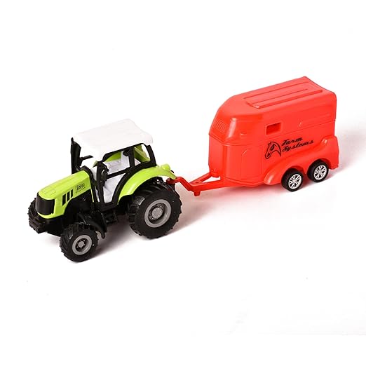 Braintastic Pull Back Inertia Vehicles Farm Tractor with Water Tank Truck Agriculture Farm Friction Power Toy for Kids Age 3+ Years (White Yellow) - Toys and Games | Buy online on ZillyBuy