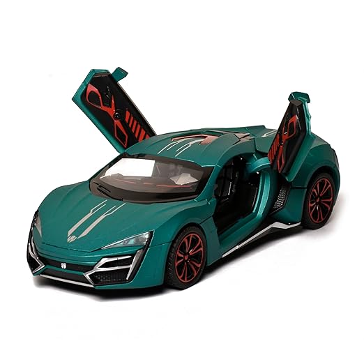 Braintastic 1:24 Lykan Hypersport Alloy Sport Car Model Diecasts & Toy Metal Supercar Model Simulation Sound Light Collection Childrens Gift(Spray Edition,Green) - Toys and Games | Buy online on ZillyBuy