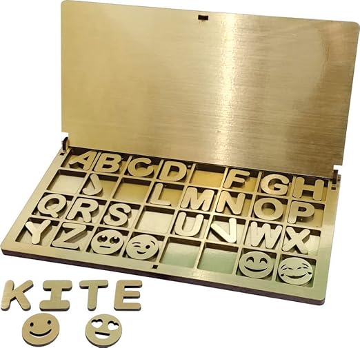 Braintastic English Alphabets Wooden Portable Learning Educational Montessori Games Toys for Kids - Toys and Games | Buy online on ZillyBuy