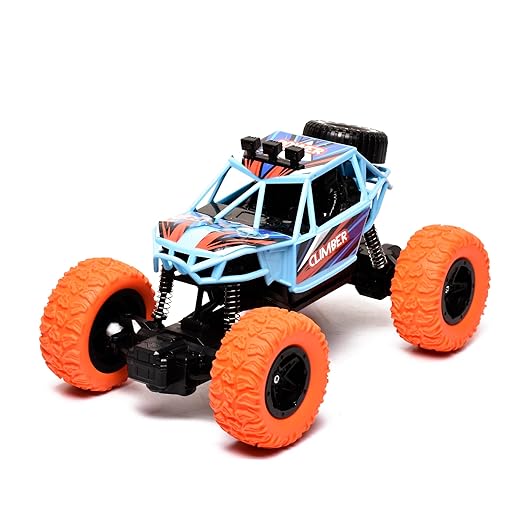 Braintastic Off Roader Rechargeable RC Remote Control|Rock Climber Crawler| Four Wheel Drive|1.18 Scale|High Speed & High Performance Racing Car|Light Blue - Toys and Games | Buy online on ZillyBuy