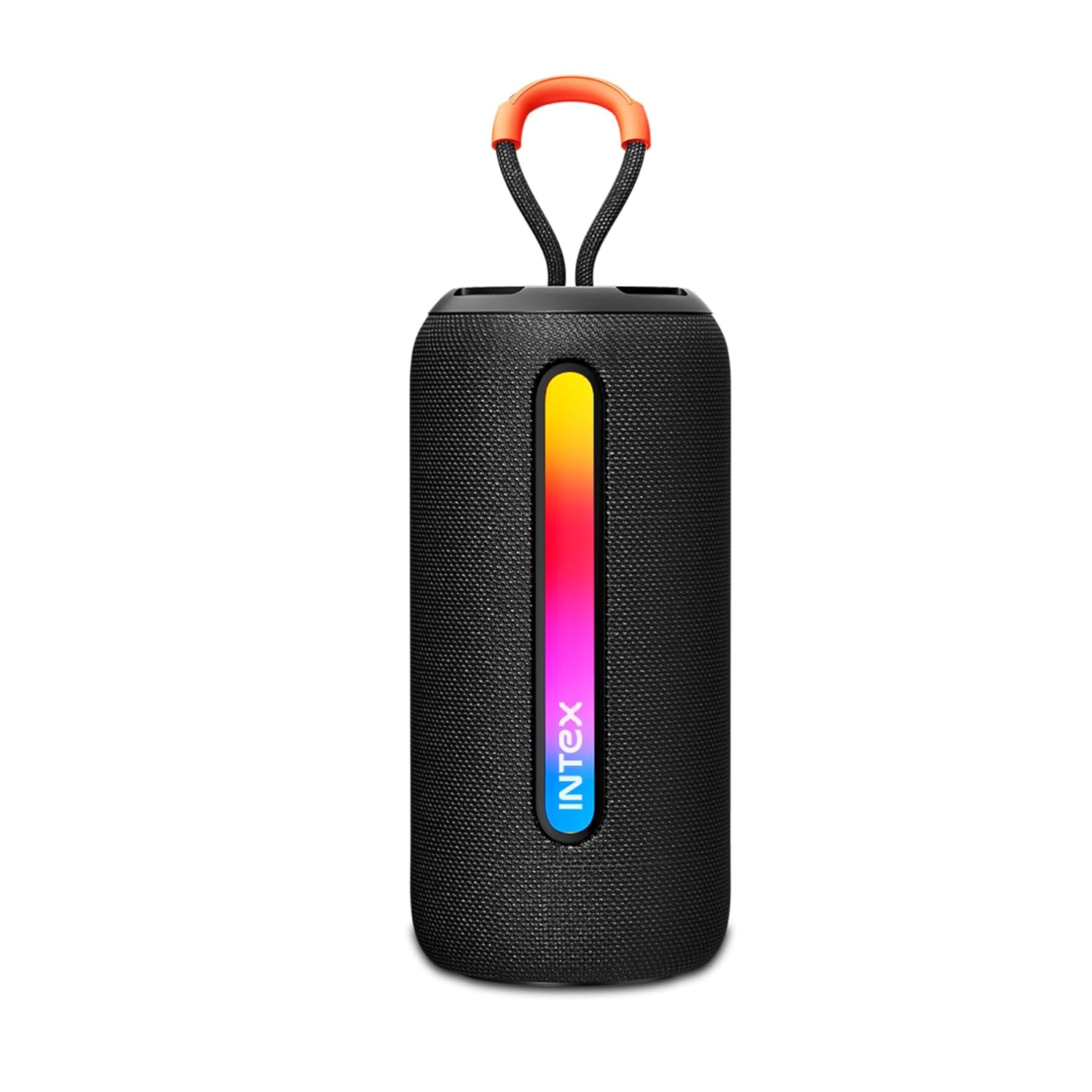 Intex Beast 10X Newly Launched Bluetooth Speaker | 360 Iconic Surround Sound | Rhythmic RGB LED Light | TWS Feature | Type-C Fast Charging | Upto 5 Hrs Playback | BT 5. for Party & Travel (Black) black