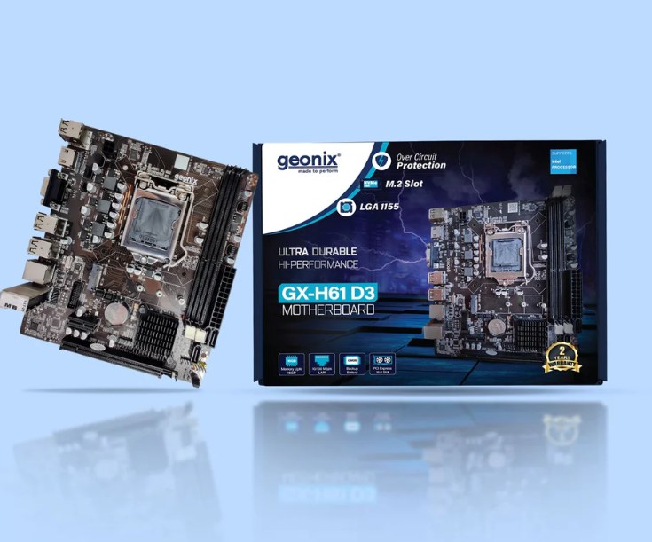 The H61 D3 Motherboard is a reliable and cost-effective motherboard designed for Intel 2nd and 3rd Gen Core processors (LGA 1155 socket).