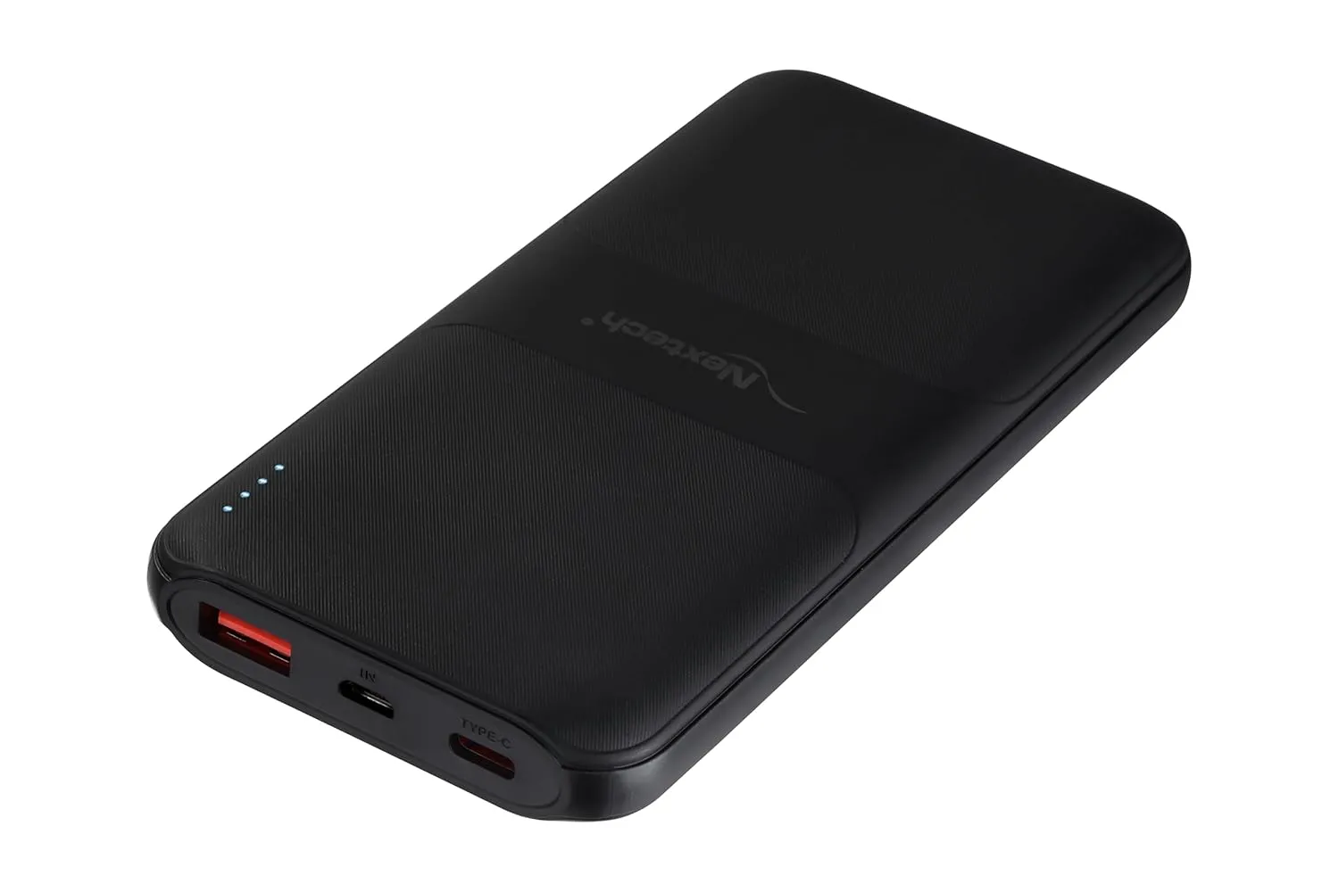 Nextech Slender PDQC 22.5W | 10000mAh | Made in India | Fast Charging Powerbank | Ultra Slim Power Bank | Type-C PD & QC 3.0 USB Output | Compact PowerBank for Smartphones | Charcoal Black