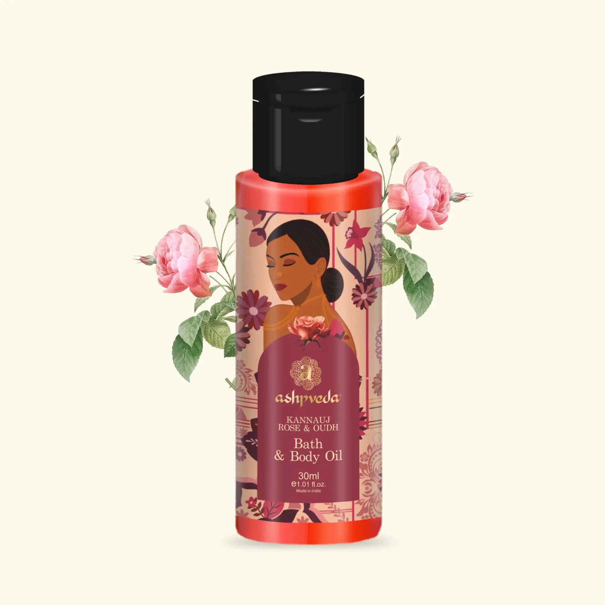 Kannauj Rose & Oudh Bath & Body Oil 30 ML