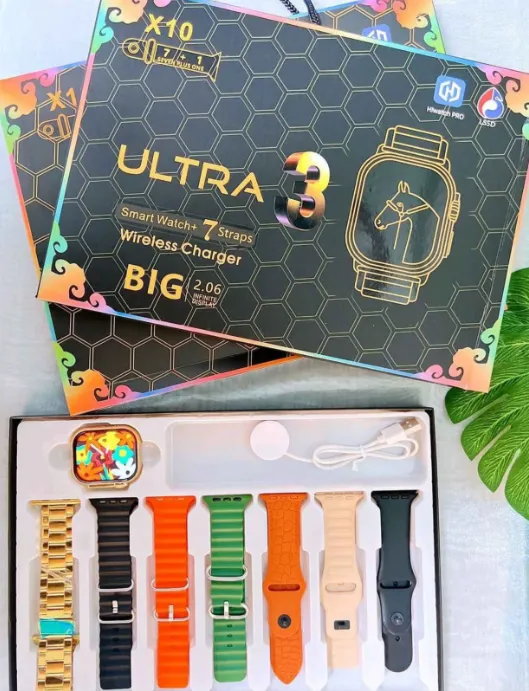 Ultra 3 Smart watch black bean