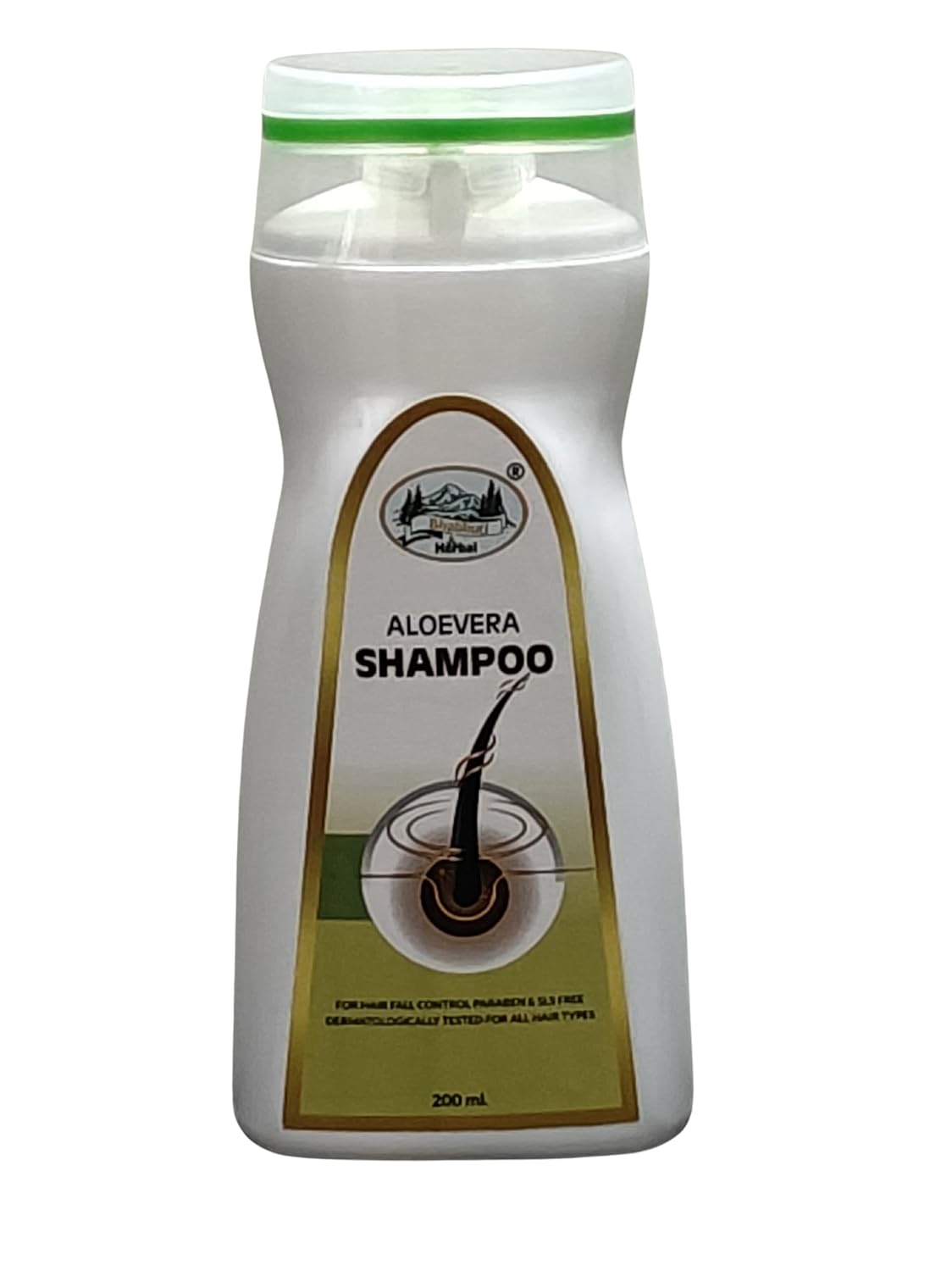 BHABHUTI HERBAL Aloevera Shampoo For Strenghen Hair Inhance Shine Soothen Scalp & Reduce Hair Fall 200 ml