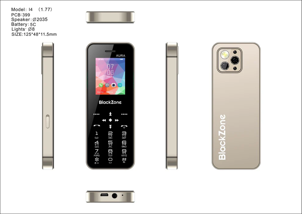 Blackzone Aura - Mobile Phone | Buy online on ZillyBuy