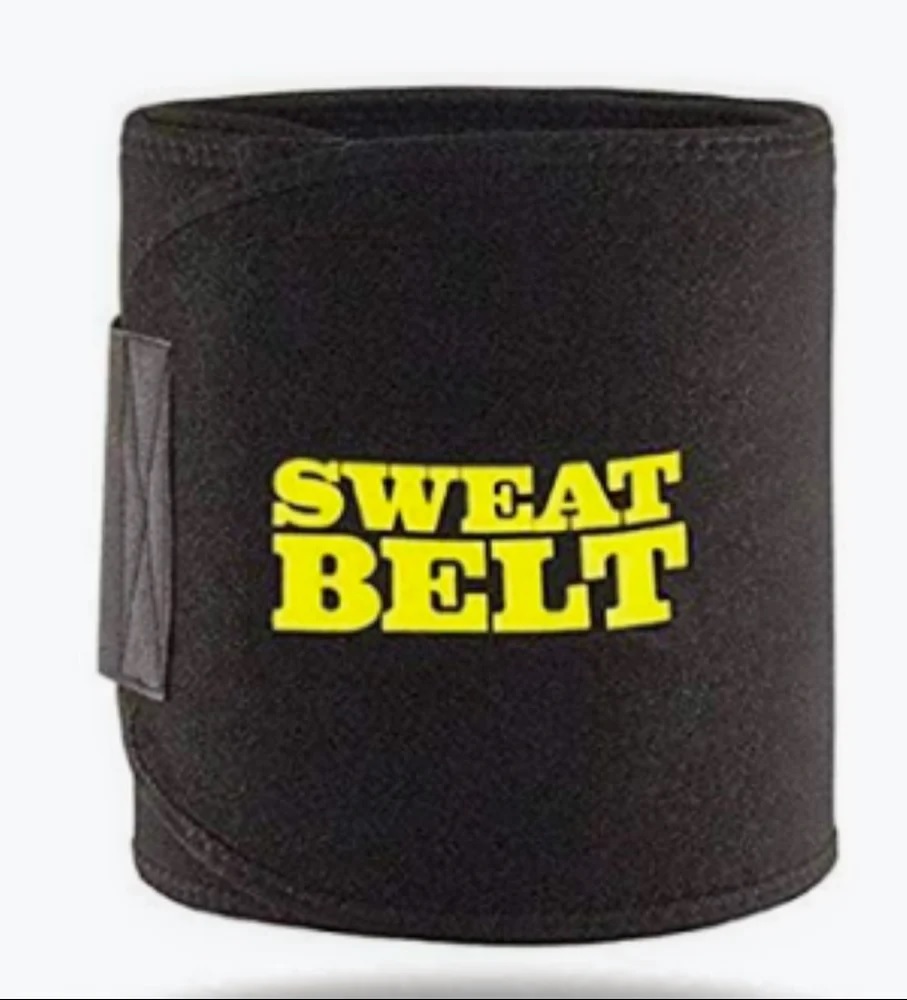 Sweat Slim Belt - Slim Belt for Men and Women, Tummy Trimmer, Body Shaper, Sauna Waist Trainer - Free Size