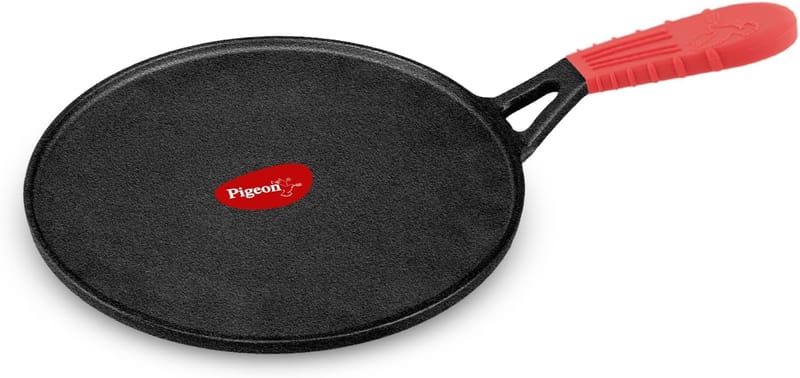Pigeon by Stovekraft Pre-Seasoned Cast Iron Tawa 28 cm - Cookware | Buy online on ZillyBuy