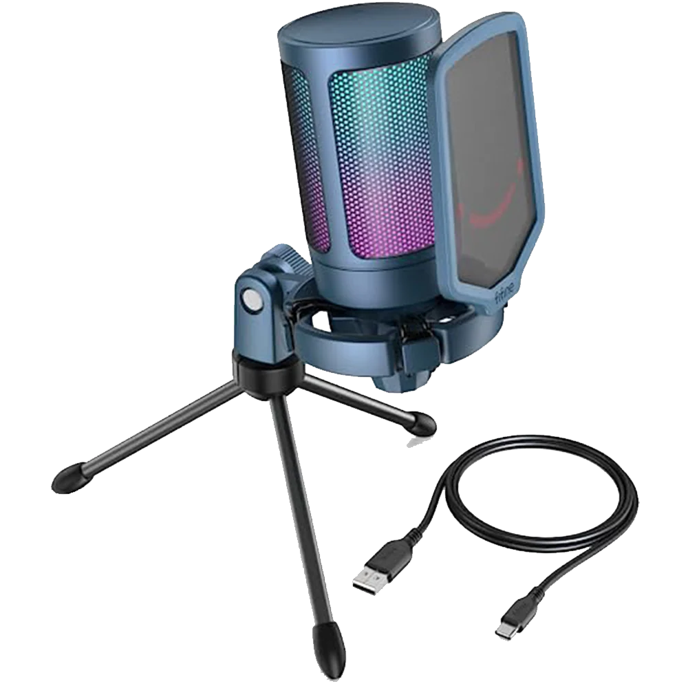 Fifine Ampligame - A6V USB Gaming Microphone (Blue) - Microphone | Buy online on ZillyBuy