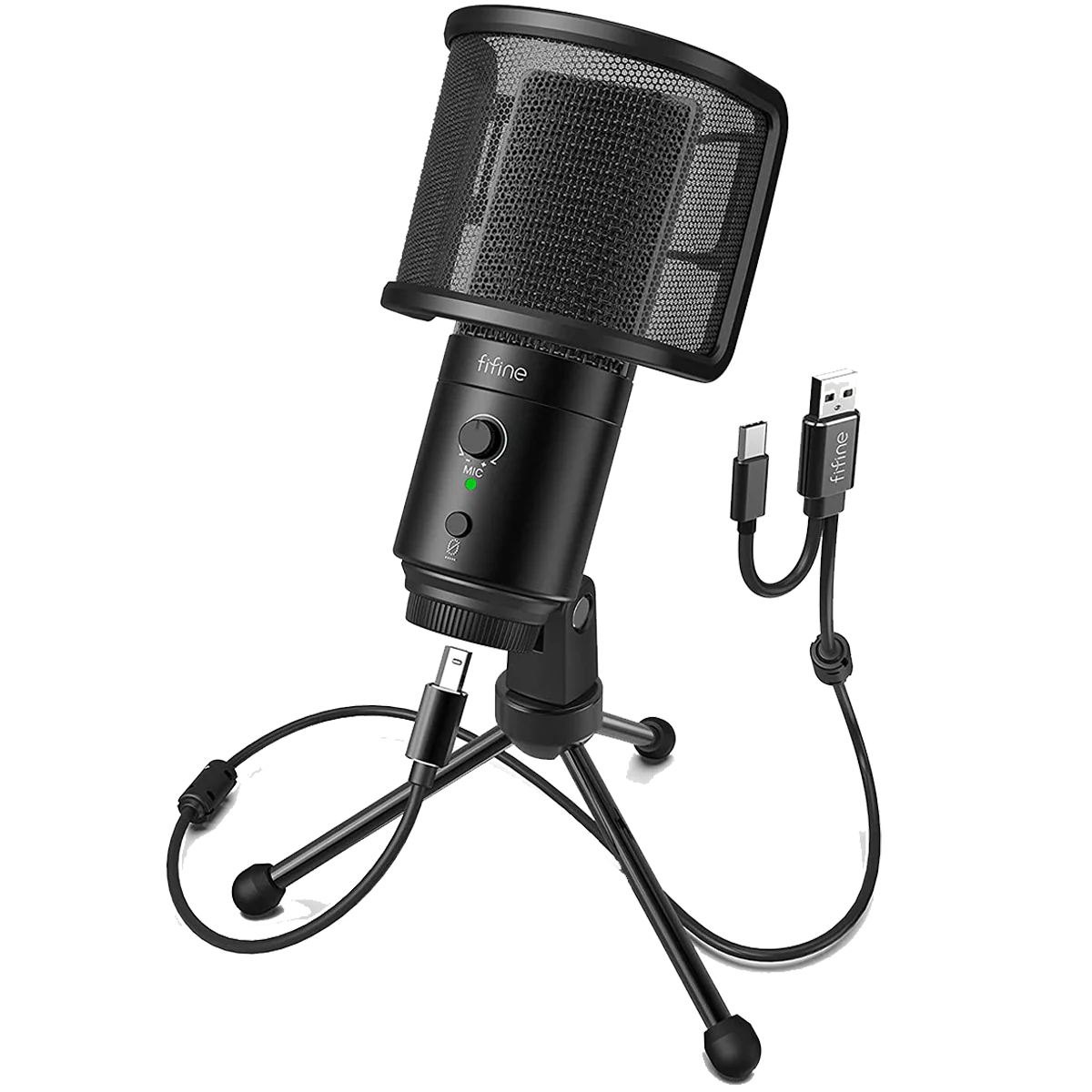FIFINE K683A - USB Desktop Microphone (With Tripod Stand) - Microphone | Buy online on ZillyBuy