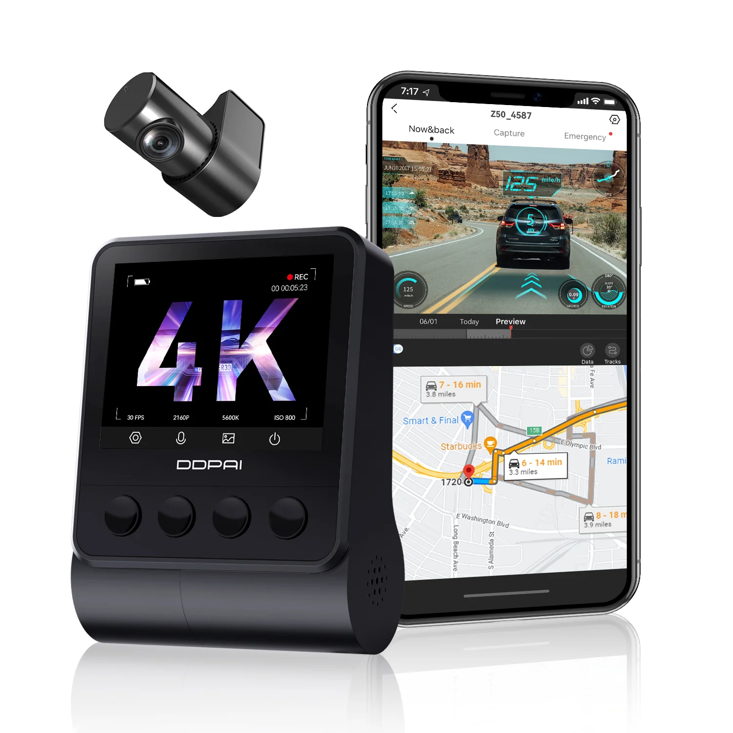 DDPAI Z50 Dual - 4K Front and Rear Dash Camera - Camera | Buy online on ZillyBuy