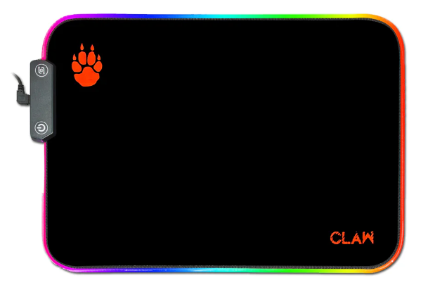 CLAW Slide Wired Gaming RGB Mousepad (Large) black